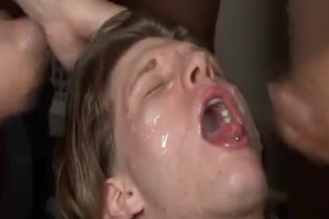 dilettante homosexual Bukkake boy