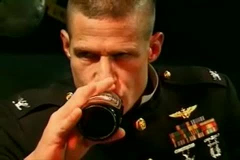 yummy Military dude banging Bartender