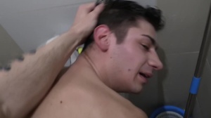 dilettante pal blows penis in public pub