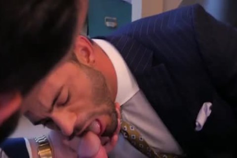 Muscle homo butthole sex Suit semen flow