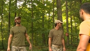 DaddySexFiles.com - CJ Parker wearing uniform amongst Parker