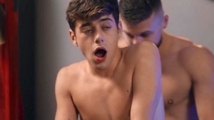 DrillMyHole.com: Slim Devy tongue kissing indoor