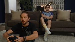 Men: Couch play turns to pounding in the bedroom